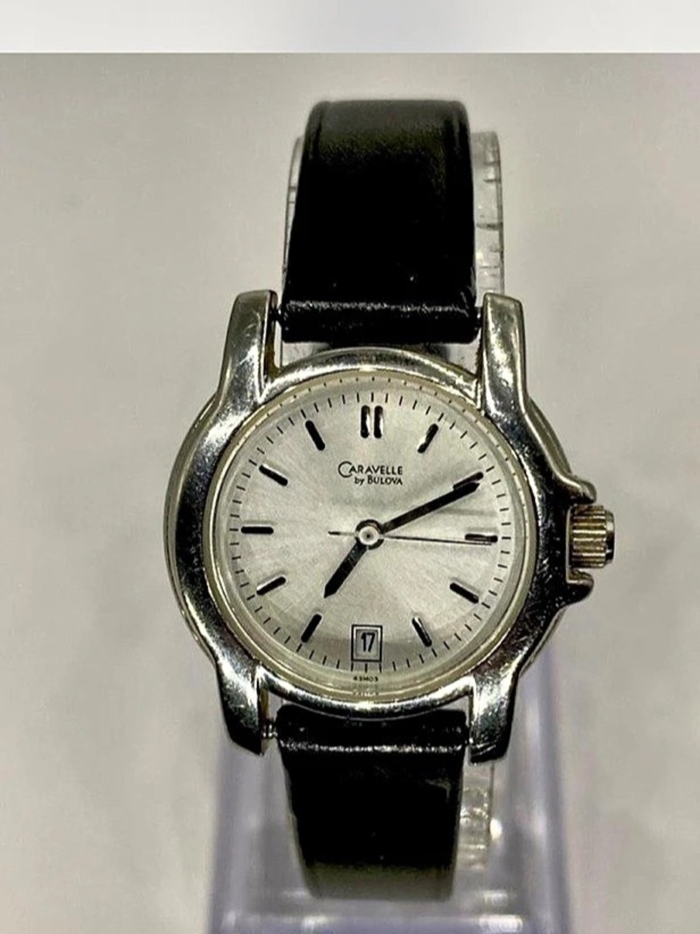 *** Caravelle “ by Bulova Analog Watch Black *^* Silverwear *^*